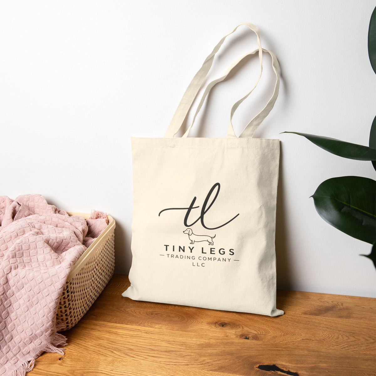 Canvas Tote Bag — Tiny Legs Logo Eco Shopper