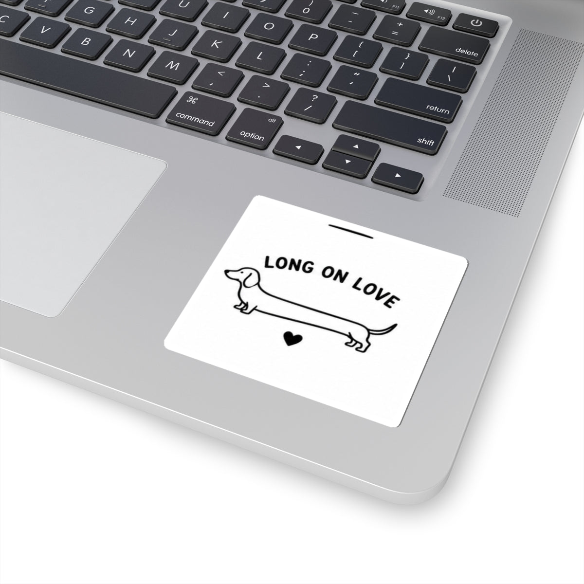 Long on Love Dachshund Sticker — Cute Kiss‑Cut Sausage Dog Decal (Perfect Gift for Dachshund Lovers)