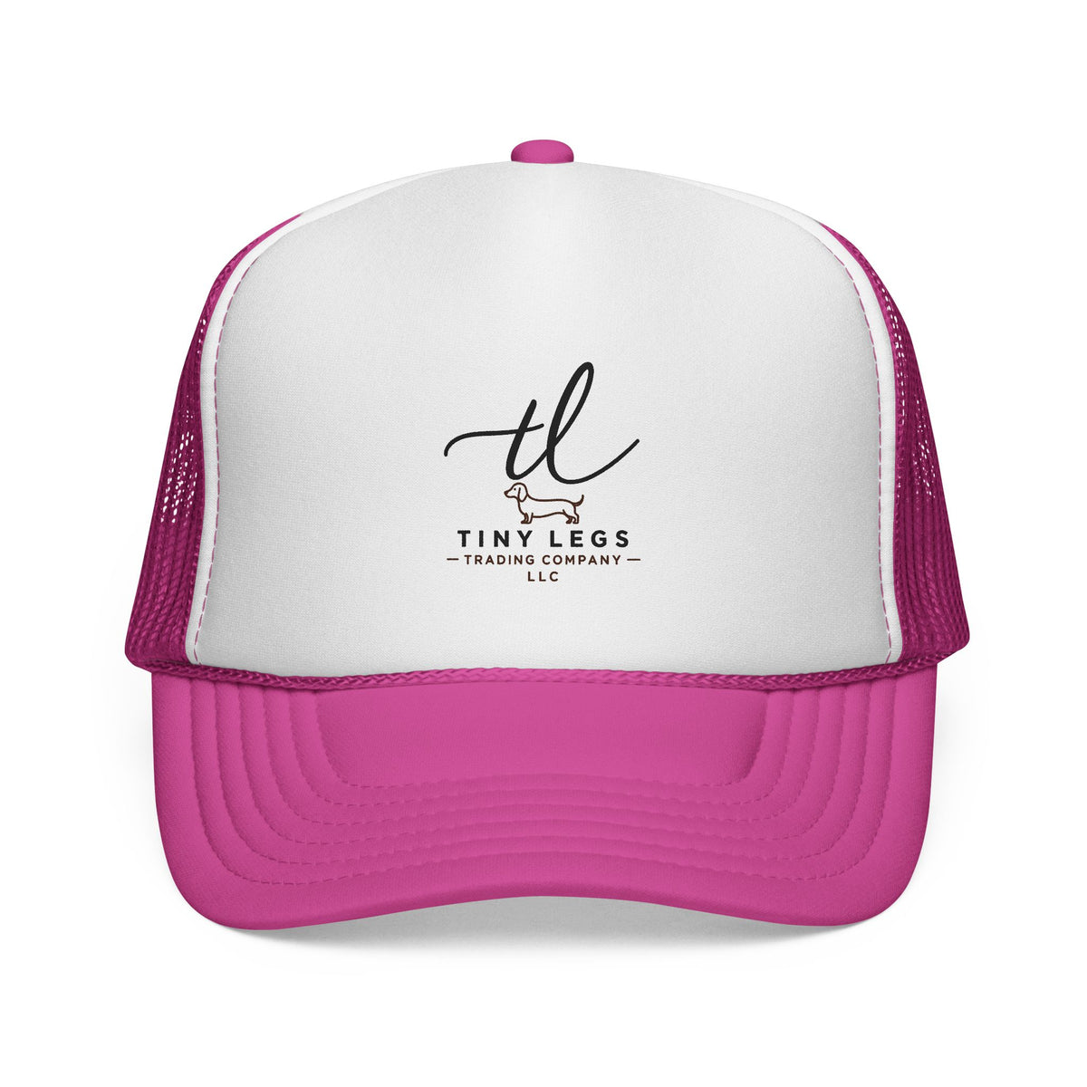 Tiny Legs Trucker Hat — Minimal Logo Mesh Cap for Casual Everyday Wear