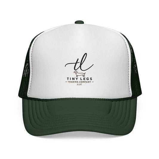 Tiny Legs Trucker Hat — Minimal Logo Mesh Cap for Casual Everyday Wear