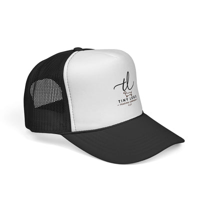 Tiny Legs Trucker Hat — Minimal Logo Mesh Cap for Casual Everyday Wear