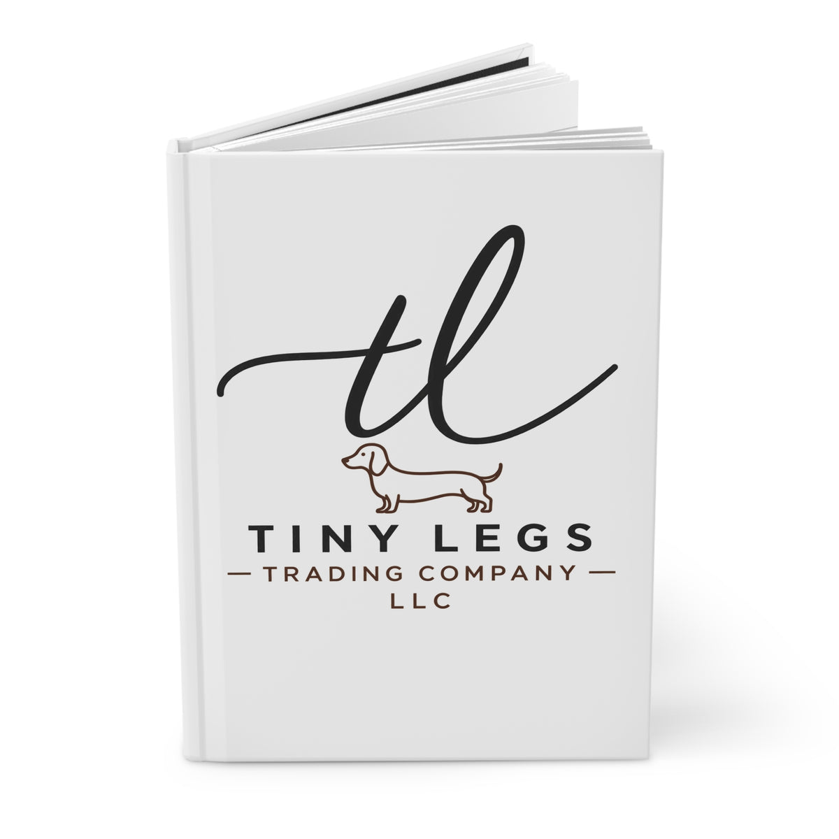 Hardcover Journal — Tiny Legs Trading Co. Logo Lined Notebook