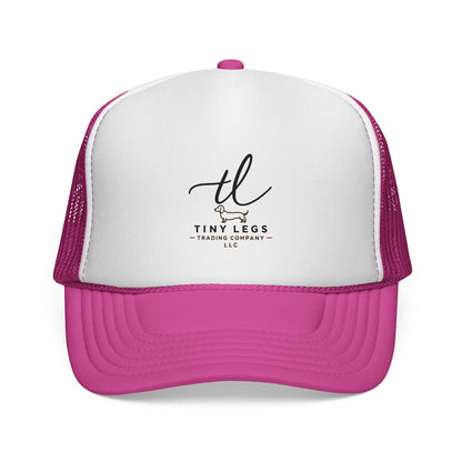 Tiny Legs Trucker Hat — Minimal Logo Mesh Cap for Casual Everyday Wear