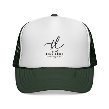 Tiny Legs Trucker Hat — Minimal Logo Mesh Cap for Casual Everyday Wear