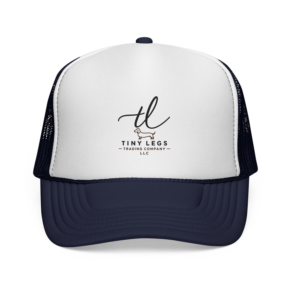 Tiny Legs Trucker Hat — Minimal Logo Mesh Cap for Casual Everyday Wear